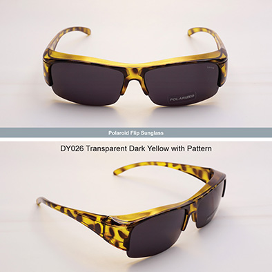 DY026 Transparent Dark Yellow with Pattern